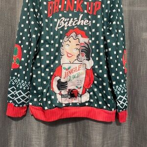 Holiday sweater with spout and bladder
